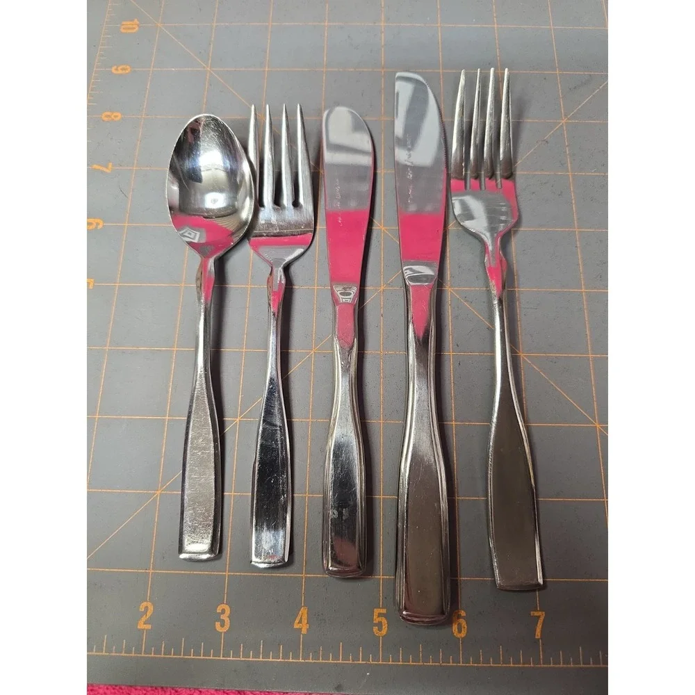 Vintage Delta Airlines ABCO Utensil Set Knife Fork And Spoon Aviation Silverware